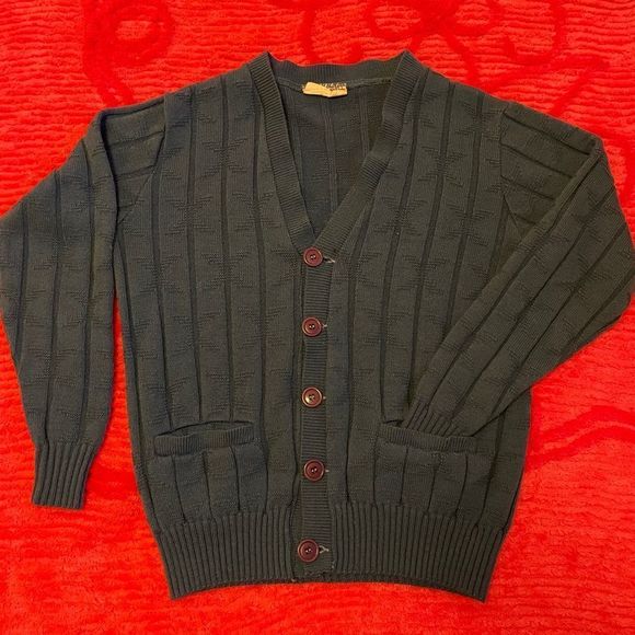 Vintage Seaforth cardigan - S. Teal - Picture 2 of 5
